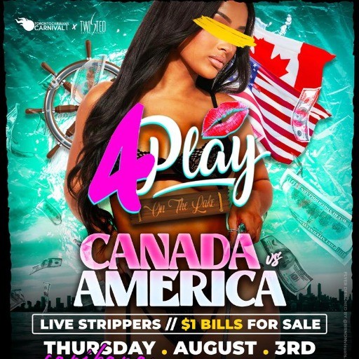 4Play On The Lake: CAN VS USA | Boat Cruise | Live Entertainment | Caribana Thursday
