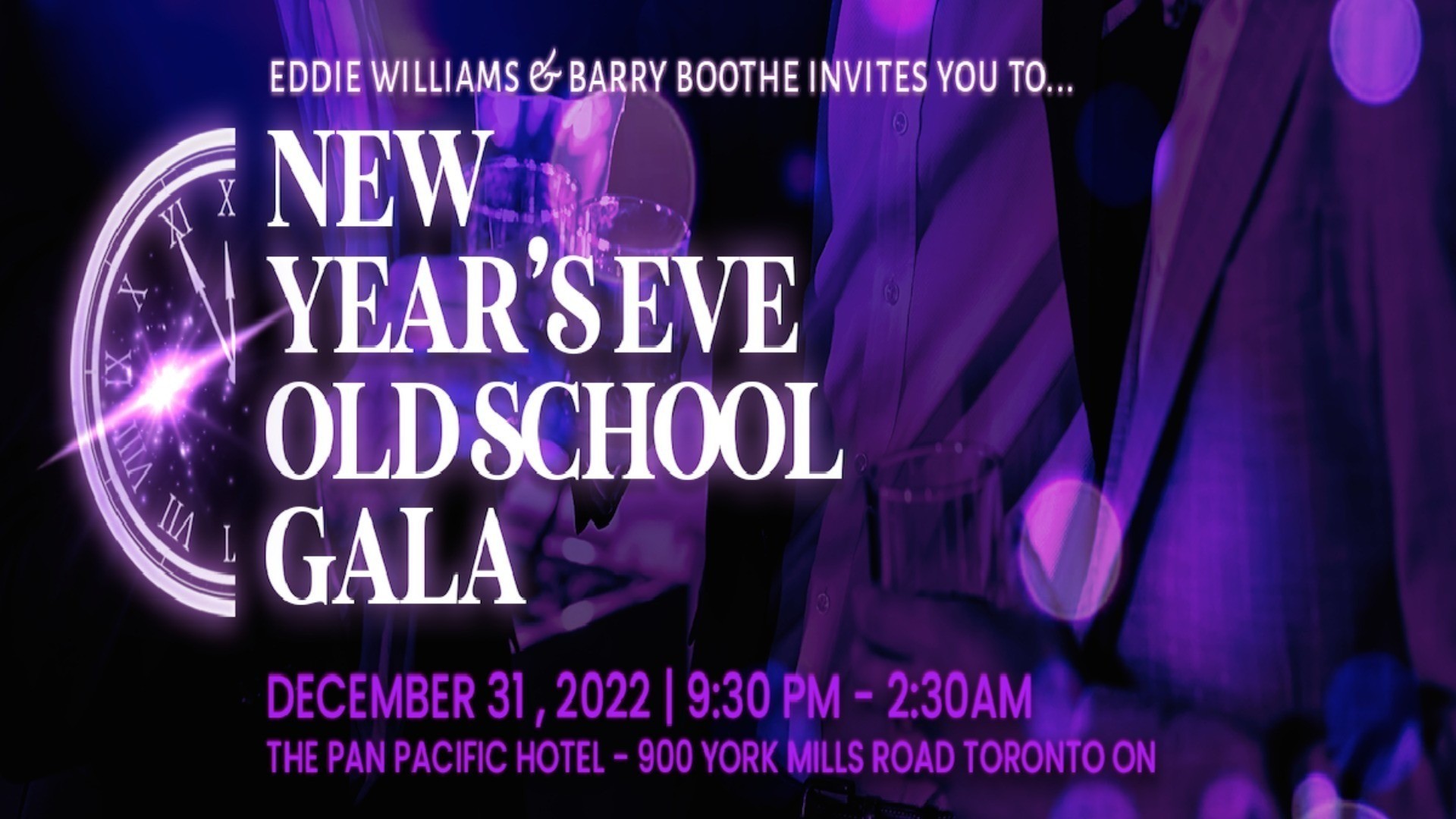 New Years Eve Old School Gala 2022 Smooth B - Elite Nightlife - Dent Ent.