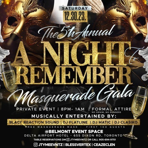 A NIGHT TO REMEMBER "MASQUERADE GALA" 2023