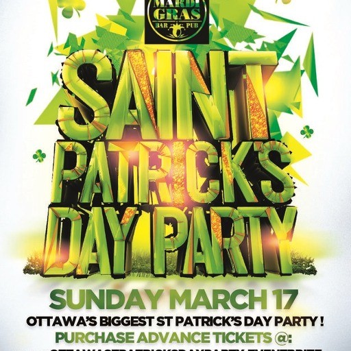 18+ | OTTAWA ST PATRICKS DAY PARTY @ MARDI GRAS CLUB | OFFICIAL MEGA PARTY!