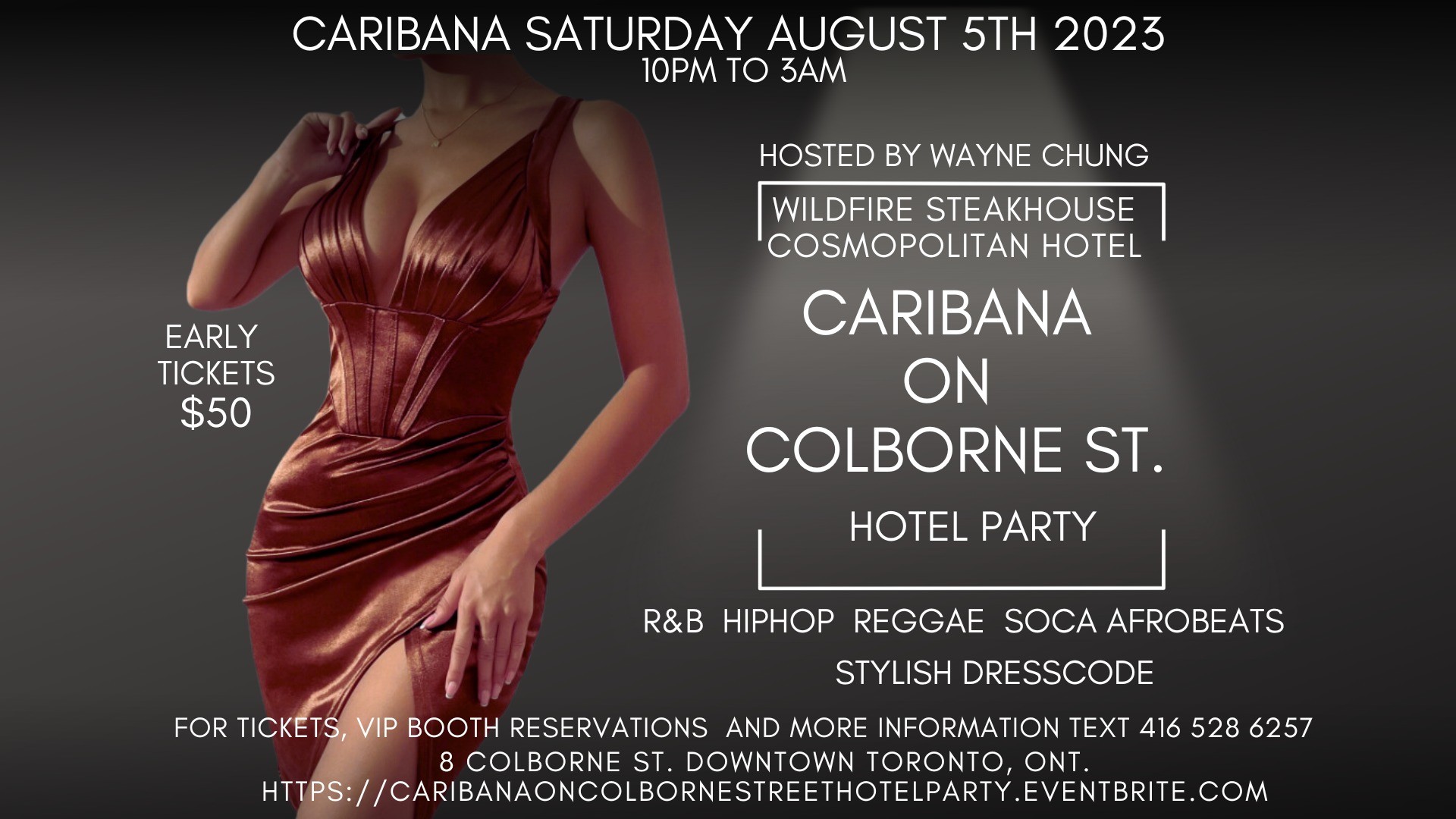 Caribana on Colborne St. Hotel Party