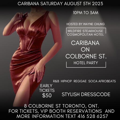 Caribana on Colborne St. Hotel Party