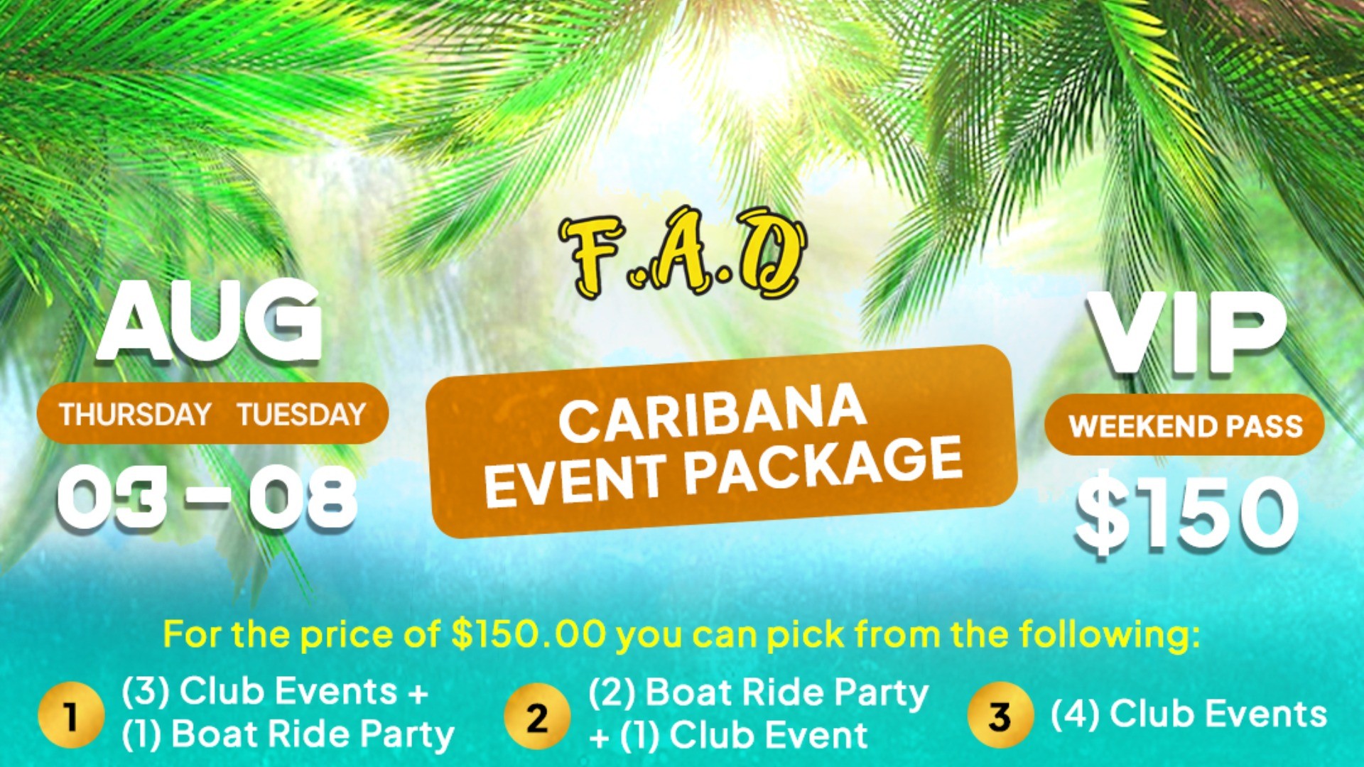 FAD CARIBANA EVENTS