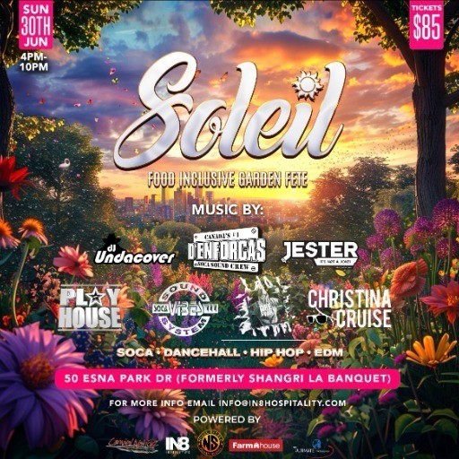 Soleil - Food Inclusive Garden Fete