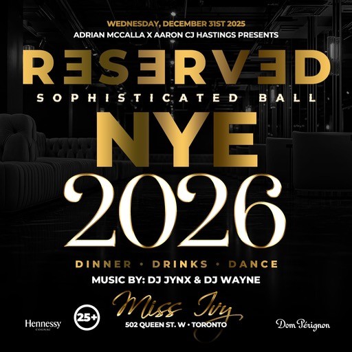 RESERVED NYE 2026 - SOPHISTICATED R&B BALL (25+)